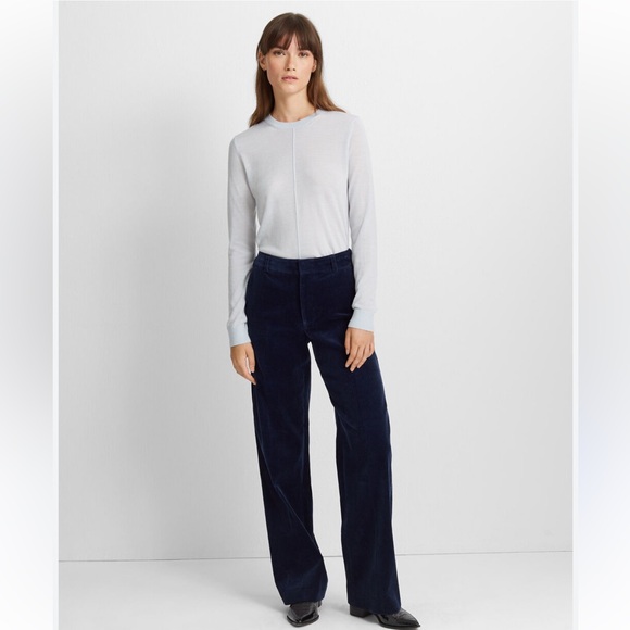 Club Monaco Pants - Club Monaco Wide Leg Corduroy blue pants size 4